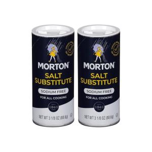 Morton Salt Substitute, Sodium Free, 3.125oz, 2 Pack