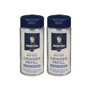 Morton Sea Salt Grinder Refill, 9oz, 2 Pack