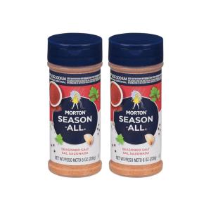 Morton Season-All Less Sodium, 8oz, 2 Pack