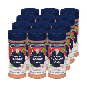 Morton Season-All Seasoned Salt, (3.25 oz), 12-Pack, Great for Cooking, Seasoning & Flavoring(8 Ounce (Pack of 12))