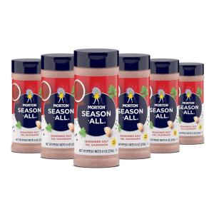 Morton Season-All Seasoned Salt, (3.25 oz), 12-Pack, Great for Cooking, Seasoning & Flavoring(8 Ounce (Pack of 6))