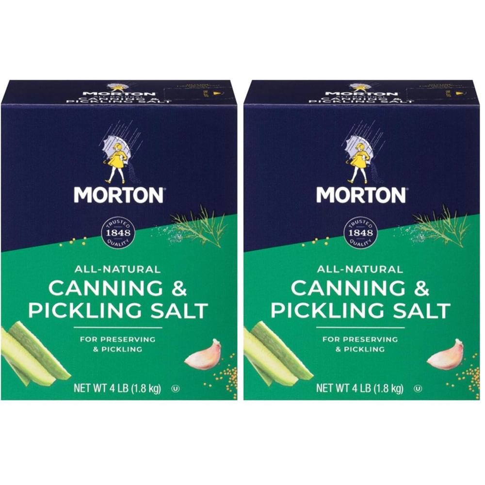image:imageMorton box Canning and Pickling Salt 4 Lb Box Canning and Pickling Salt 4 Pound64 Ounce Pack of 2