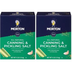 Morton box Canning and Pickling Salt 4 Lb Box, Canning and Pickling Salt, 4 Pound(64 Ounce (Pack of 2))