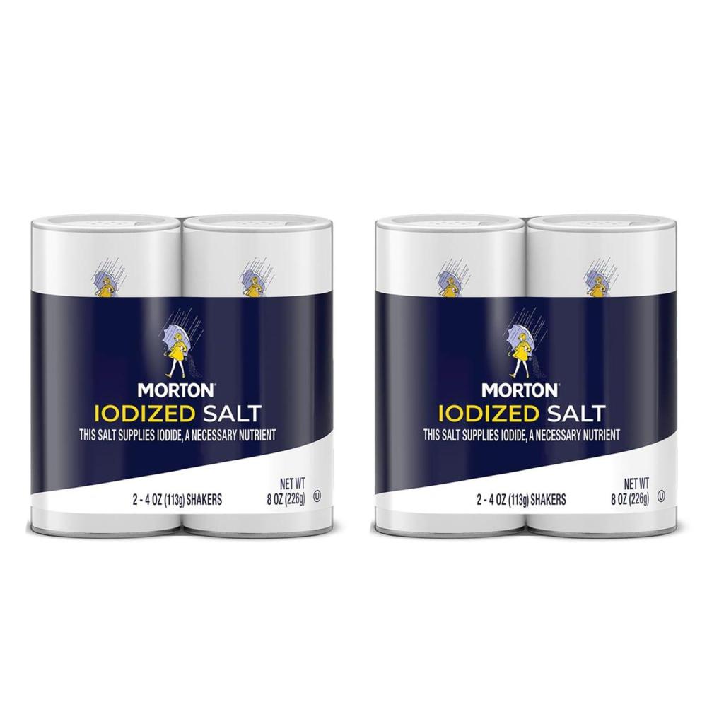 image:imageMorton Iodized Salt Shaker 8oz 2 Pack of 2 Shakers