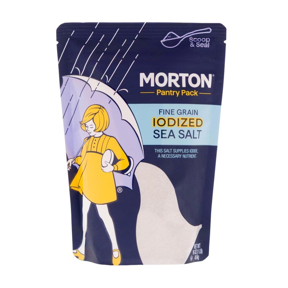 image:imageMorton Iodized Sea Salt Fine 1lb Resealable Pouch