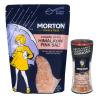 image:imageMorton Himalayan Pink Salt 2Piece Bundle Set Grinder 25oz amp Coarse Grain Refill Pouch 16oz